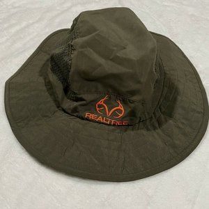 RealTree Bucket Hat Cap Side Mesh Hunting Fishing Outdoors Hiking Spell Out Logo